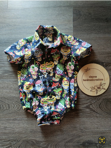 Collar Shirt/Romper