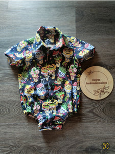 Collar Shirt/Romper