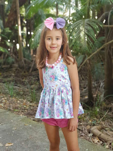 Bow Back Peplum