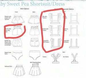 Flutter Pleated Shorts Suit