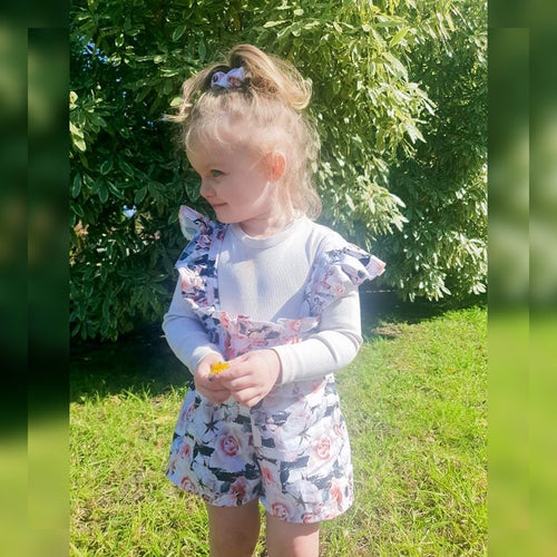 Flutter Paperbag Shorts Suit